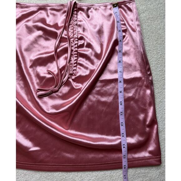 SHEIN: Silky Matching Skirt Set Mauve Pink - Picture 3 of 10